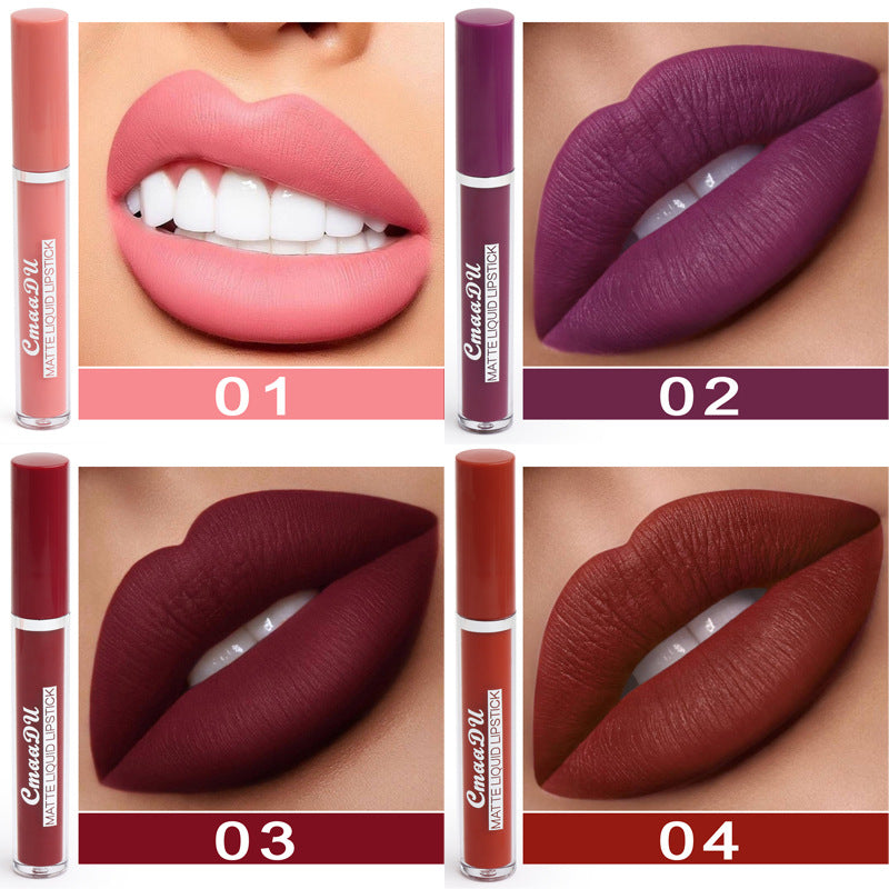 10-Pack Waterproof Matte Lipstick Set