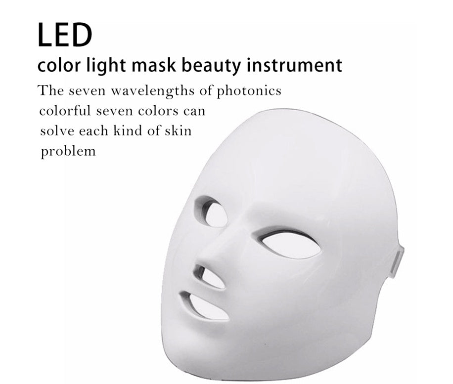 7-Colour LED Light Therapy Facial Mask