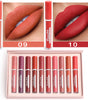 10-Pack Waterproof Matte Lipstick Set