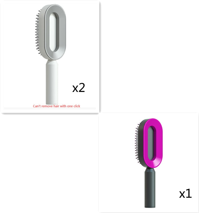 Self-Cleaning Scalp Massage Hair Brush