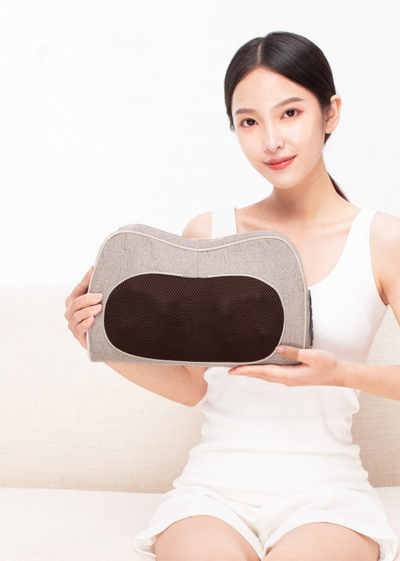 Infrared Neck & Cervical Massager Pillow – 8 Massage Heads