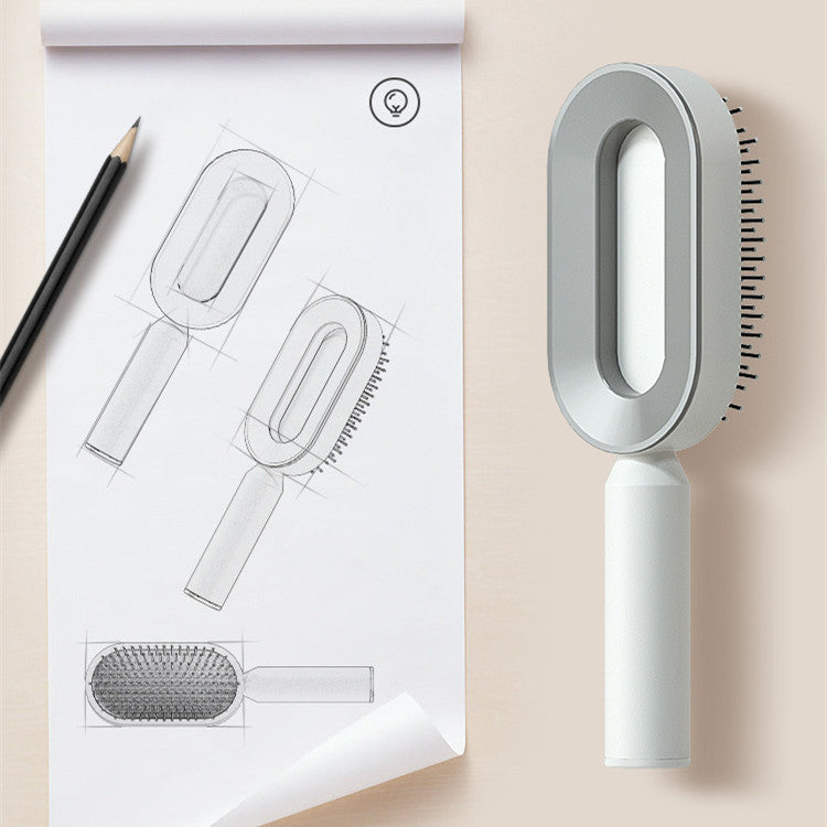 Self-Cleaning Scalp Massage Hair Brush