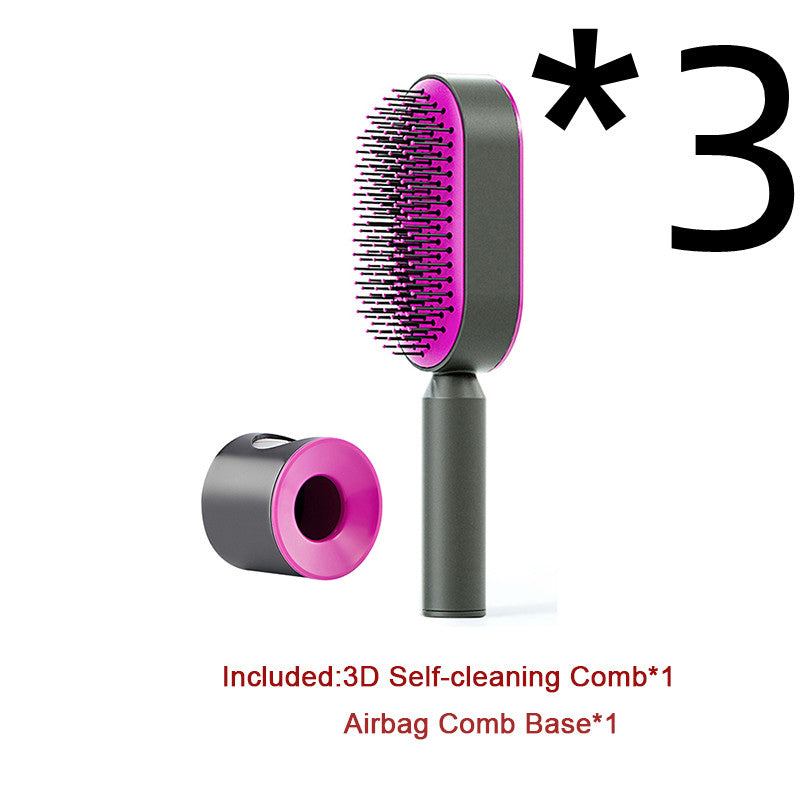Self-Cleaning Scalp Massage Hair Brush