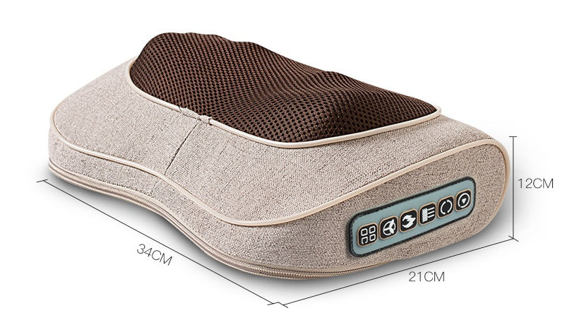 Infrared Neck & Cervical Massager Pillow – 8 Massage Heads