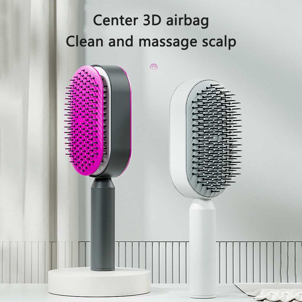 Self-Cleaning Scalp Massage Hair Brush