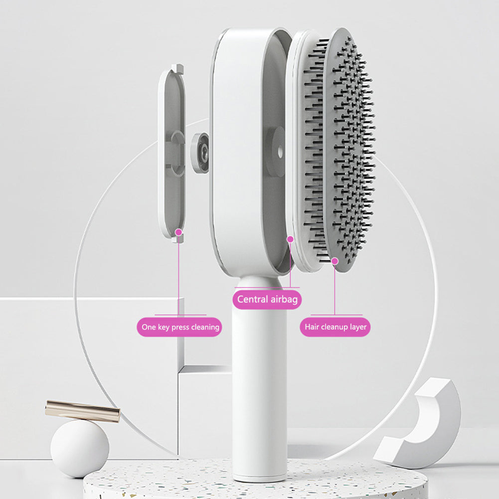 Self-Cleaning Scalp Massage Hair Brush