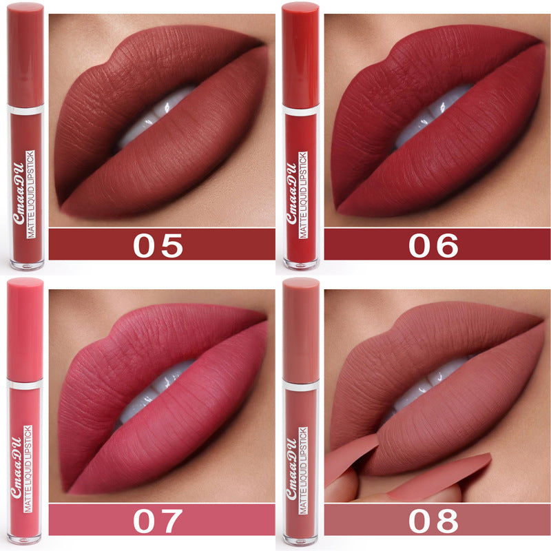 10-Pack Waterproof Matte Lipstick Set